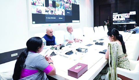 CM reviews energy-saving steps in online meeting