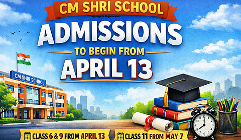 CM Shri school admissions to begin from April 13