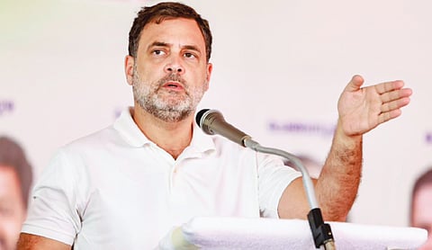 CM Vijayan afraid of Modi as he wants to protect his children, alleges Rahul