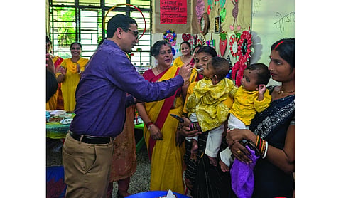 Conch-blowing marks 9th National Nutrition Month launch in east Delhi