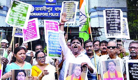 Congress leader arrested for burning Dhirendra Shastri’s poster in West Bengal