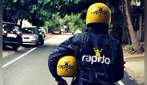 Representational image: a Rapido rider on a city road. (PTI Photo)