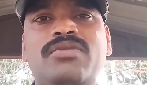 Army jawan Chennakesavulu speaks about the alleged attack on his parents in Nandyal district of Andhra Pradesh in an Instagram video. Image source: Instagram/@Krish Local