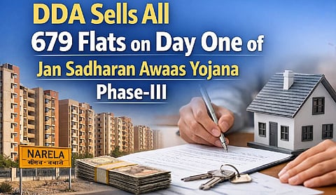 DDA sells all 679 flats on day one of Jan Sadharan Awaas Yojana Phase-III