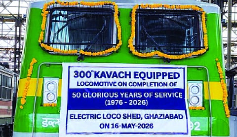 Delhi Division sets record with installation of Kavach system on 300 locomotives