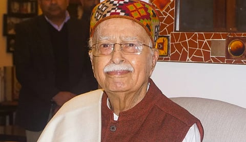 File photo: L K Advani.