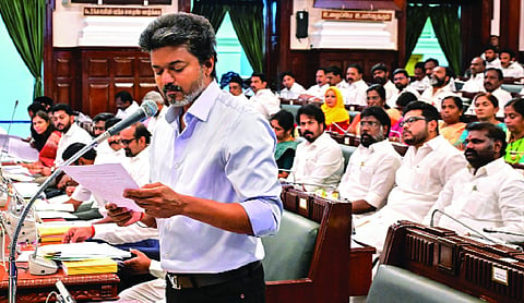 Don’t walk out, hear my reply on Monday: TN CM Vijay challenges Opposition DMK in House