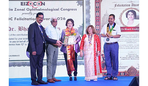 Dr Bharti Kashyap bags EIZOC Felicitation Award
