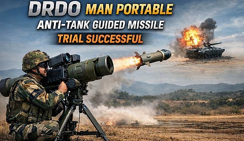 DRDO Man Portable Anti-Tank guided missile trial successful