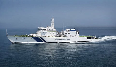 Representational image: Indian Coast Guard ship ICGS Samarth. Photo: Indian Coast Guard / Government of India (GODL-India).