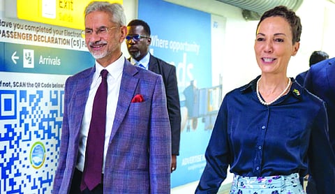 EAM arrives in Jamaica on first official visit