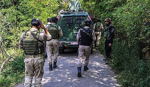 Representational image: Indian security personnel in Jammu and Kashmir. (PTI Photo)