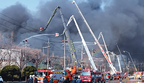 Fire at South Korean factory injures 53