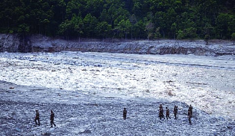 First images show devastation from flash floods at Tibet-Nepal border