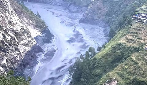 Flooding along the Budhi Gandaki River in Nepal’s Gorkha district. (Image: X)
