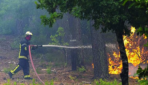 France deploys massive cargo aircraft to dump flame retardant on wildfire