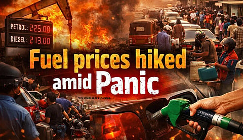 Fuel prices hiked amid Panic