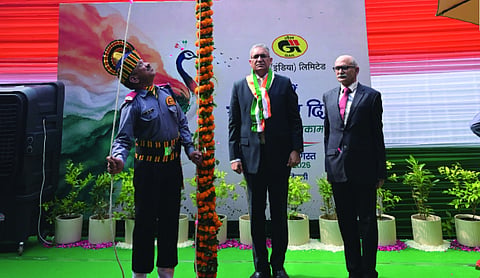 GAIL CMD Deepak Gupta hoists National Flag at corporate office