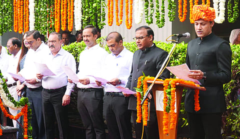 GDA campus illuminated in Tricolour on Independence Day