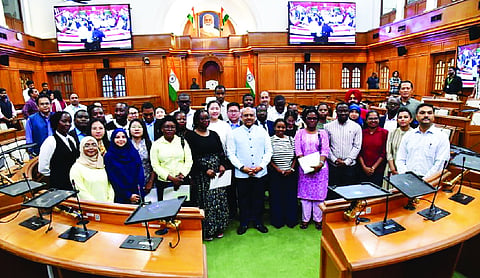 Global delegates visit Assembly
