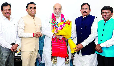 Goa CM Sawant meets Shah in Delhi to discuss ST seats