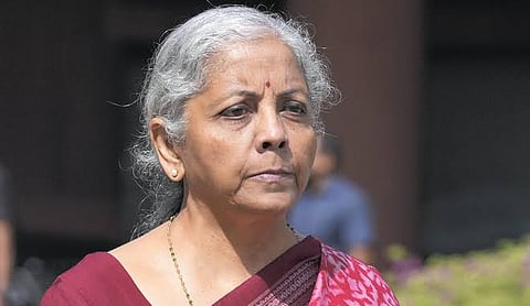File photo: Union Finance Minister Nirmala Sitharaman, NEW DELHI. (PTI Photo)