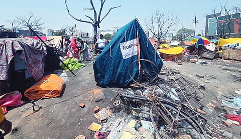 Heat-resistant shelters replaces plastic sheets after devastating Lucknow slum fire