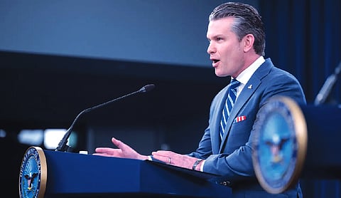 Hegseth calls West Asia conflict gift to world