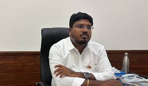 Tamil Nadu Environment and Climate Change Minister V K Rajeev (Source:X.com)