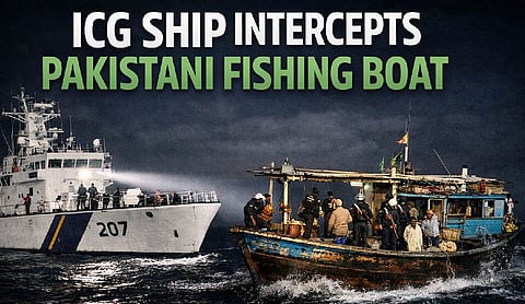 ICG ship intercepts Pakistani fishing boat