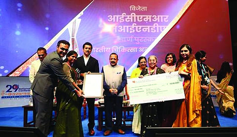 ICMR-MINDS wins gold at national awards for e-Governance