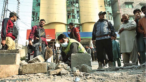 IED blast in Pakistan damages school building
