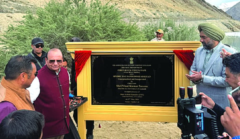India’s first Rock Check Dam inaugurated in Ladakh