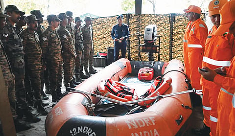 Indian Army and NDRF conduct joint flood relief training ‘Exercise Jal Raksha’