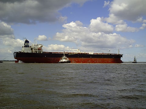 Representational image. File photo (2012). A commercial tanker ship at sea.