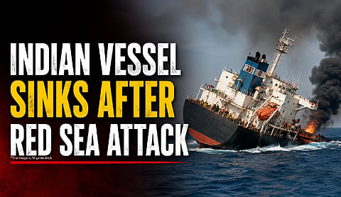 Indian vessel sinks after Red Sea attack