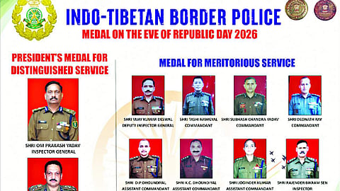 ITBP officials Honoured on R-Day