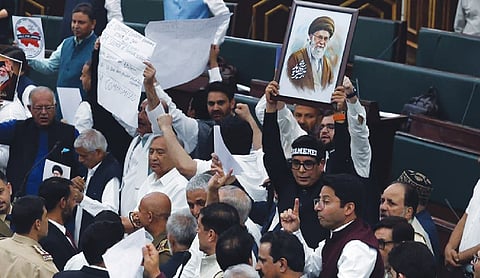 J-K Assembly adjourned as chaos erupts over Khamenei death