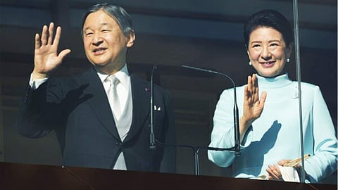 Japan’s emperor, his family greet New Year well-wishers