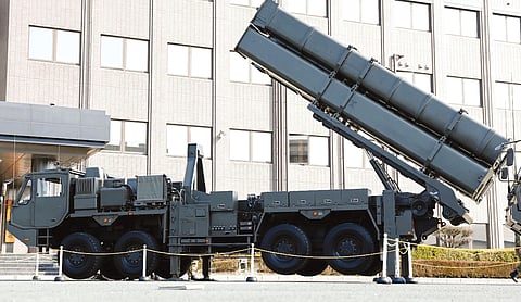 Japan deploys its first long-range missiles at southwestern army camp