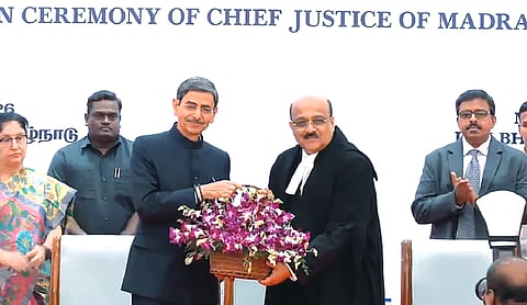 Justice SA Dharmadhikari sworn in as Madras HC Chief Justice