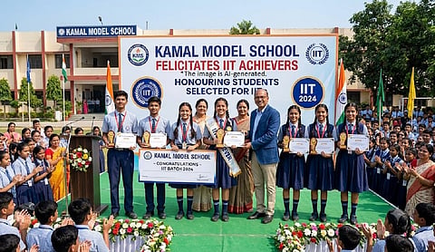 Kamal Model School honours students selected for IITs