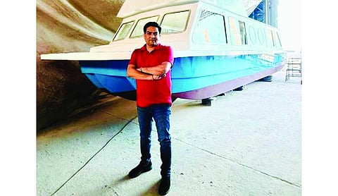Kapil Mishra shares Yamuna cruise image