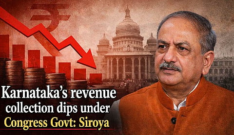Karnataka’s revenue collection dips under Congress Govt: Siroya