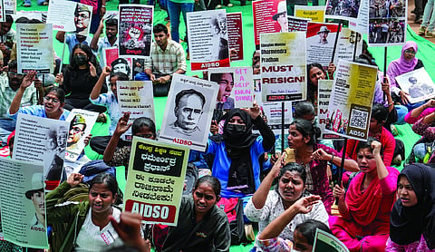 Karnataka: FIR Over Protest Placards