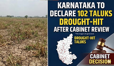 Karnataka to declare 102 taluks drought-hit after Cabinet review