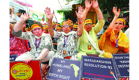 Kashmiri Pandits hold strike, demand separate homeland