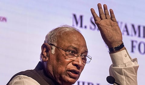 Congress president Mallikarjun Kharge I PTI photo