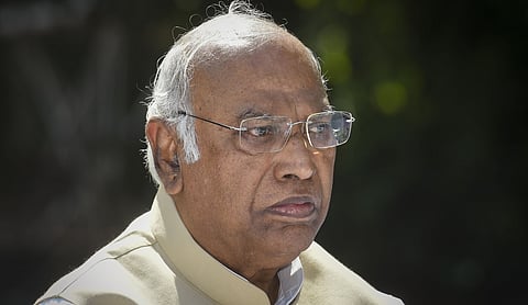File photo: Congress president Mallikarjun Kharge, NEW DELHI. (PTI Photo)