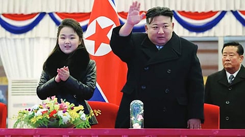 Kim’s daughter visits family mausoleum